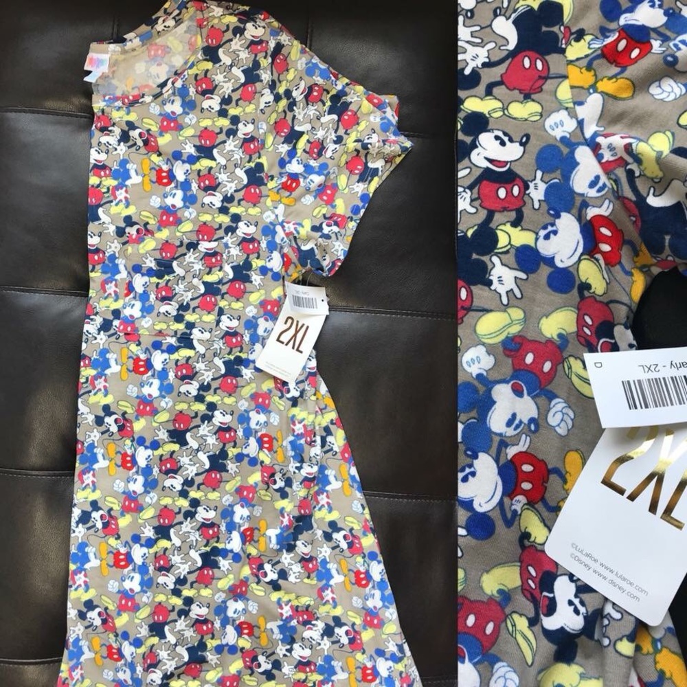 LulaRoe Disney Carly 2XL Mickey